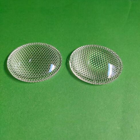 Microscope Accessories Kit 5pcs 38mm Bead or Smooth Surface Plastic Plano Convex Lens led Lens Led Reflector Lens for Flashlight headlamp Microscope Slides in Saudi Arabia