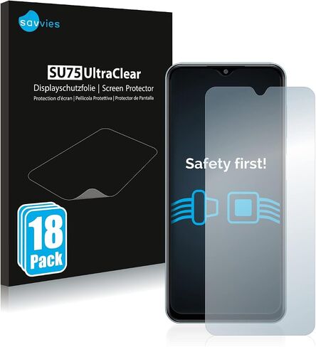 savvies Screen Protector Compatible with Samsung Galaxy F13 Protection Film Clear 18-Pack in Saudi Arabia