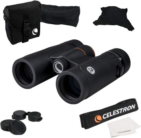 Celestron – TrailSeeker ED 10x42 Binoculars – Compact ED Binocular for Birdwatching and Outdoor Activities – Binocular with ED Objective Lenses – Fully Broadband Multi-coated Optics – BaK4 Roof Prism in Saudi Arabia