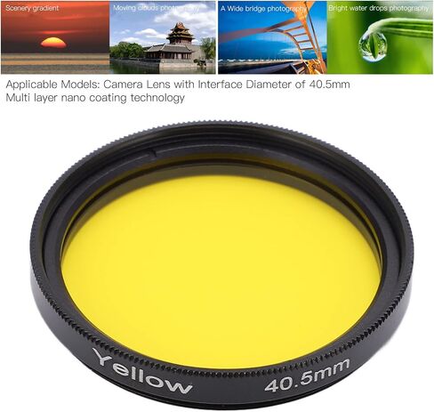 40.5mm Camera Filter Set, 4-Pack Multi-Coated Color Filters with Storage Box for DSLR Cameras (Orange) in Saudi Arabia