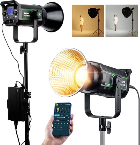 VILTROX 120W LED Continuous Lighting for Photography, LED Video Light Bowens Mount 47000 Lux@1m CCT 2800K-6800K Lighting Scenes App Control Studio Video Lighting in Saudi Arabia