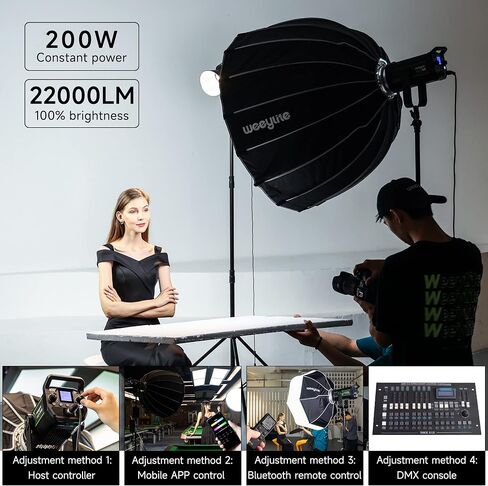 VILTROX 120W LED Continuous Lighting for Photography, LED Video Light Bowens Mount 47000 Lux@1m CCT 2800K-6800K Lighting Scenes App Control Studio Video Lighting in Saudi Arabia