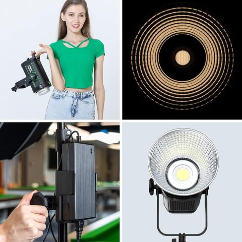 VILTROX 120W LED Continuous Lighting for Photography, LED Video Light Bowens Mount 47000 Lux@1m CCT 2800K-6800K Lighting Scenes App Control Studio Video Lighting in Saudi Arabia