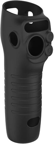 Handle Case Compatible for DJI Osmo Mobile 6, Protective Silicone Cover Case Soft Anti-dust Mobile Phone PTZ Accessories Handheld Smartphone Gimbal Stabilizer Shell (Black) in Kuwait