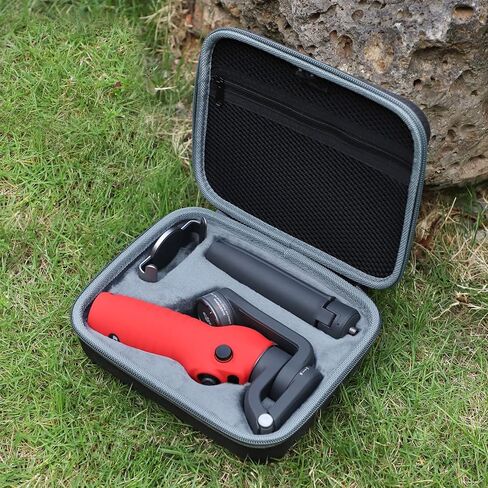 Handle Case Compatible for DJI Osmo Mobile 6, Protective Silicone Cover Case Soft Anti-dust Mobile Phone PTZ Accessories Handheld Smartphone Gimbal Stabilizer Shell (Black) in Kuwait