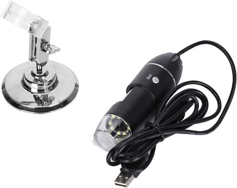 Microscope, USB Microscope Industrial Accessories, Portable Magnification, Builtin 8 LED Lights, for Phone Repair Jewelry Appraisal in Kuwait