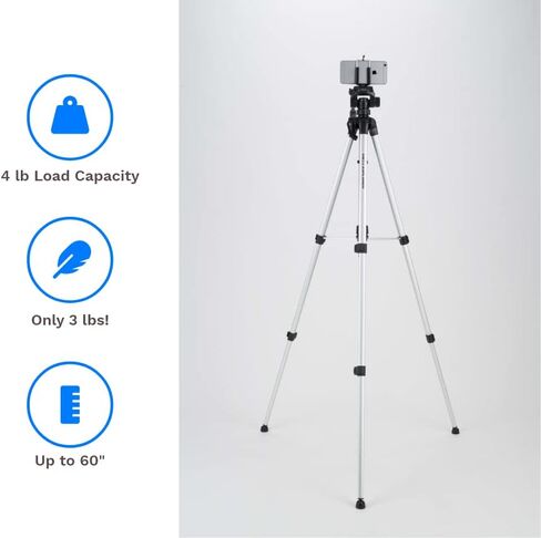 Davis & Sanford EXPLORERV Vista Explorer 60" Tripod with Tripod Bag, BONUS Smartphone Adapter and 10 Year Warranty in Kuwait