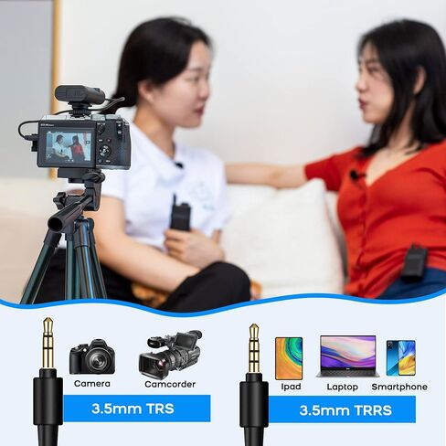 BOYA BY-WM4 Pro 2.4GHz Wireless Lavalier Microphone System Compatible with DSLR Cameras, Camcorders, iPhone, Android Smartphones, and Tablets for Recording, YouTube Video, Live Stream, Vlog, Interview in Saudi Arabia