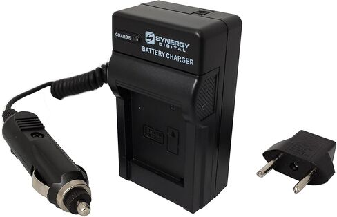 Synergy Digital  Lumix DMC-LX5 Digital Camera Battery Charger (110/220v with Car & EU adapters) - Replacement Charger for Panasonic BCF10E, BCG10, & BCJ13 Batteries - in Kuwait