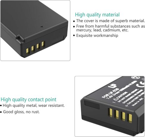 LP LP-E10 Battery Charger Pack, 1600mAh 2-Pack Battery & Dual Slot Charger, Compatible with Canon EOS Rebel T7, T6, T5, T3, T100, 4000D, 3000D, 2000D, 1500D, 1300D & More (Not for T3i T5i T6i T6s T7i) in Saudi Arabia