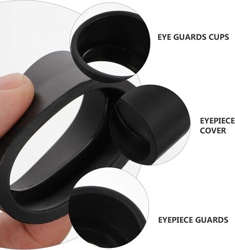 ULTECHNOVO 6 Pieces Soft Rubber Eyepiece Eye Shield 29-30mm Eye Guards Cups Eyepiece Covers for Binocular Microscope in Kuwait