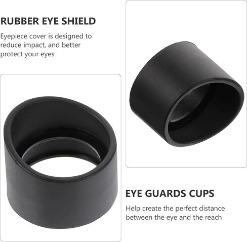 ULTECHNOVO 6 Pieces Soft Rubber Eyepiece Eye Shield 29-30mm Eye Guards Cups Eyepiece Covers for Binocular Microscope in Kuwait