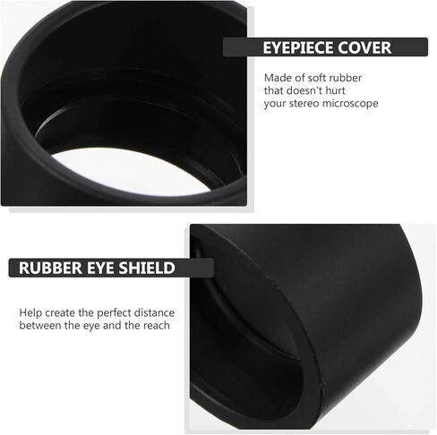 ULTECHNOVO 6 Pieces Soft Rubber Eyepiece Eye Shield 29-30mm Eye Guards Cups Eyepiece Covers for Binocular Microscope in Kuwait
