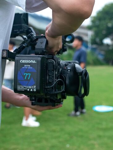 بطارية CASSORY BV-77M V Mount مع جيب صغير على شكل حرف D، بطاريات كاميرا بقفل V بقدرة 77 وات في الساعة لكاميرا الفيديو in Saudi Arabia