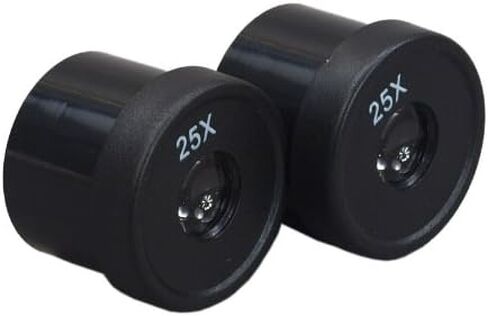 OMAX A Pair of WF25X WideField Eyepieces with 23.2mm Mount Size for Compound Microscopes in Saudi Arabia