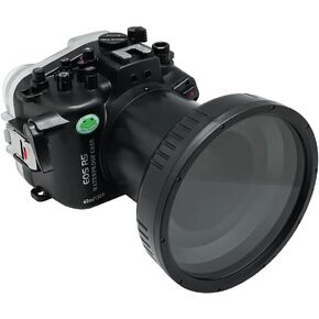 حافظة مضادة للماء لكاميرا تحت الماء مقاس 40 متر/130 قدم من Searogs لكاميرا Canon R5 مع منفذ مسطح (100 مم)، متوافقة مع عدسة EF 24-70 مم F2.8 II/EF 24-105 مم F4 وRF 15-35 f2.8 / RF 24-105 مم f4L in Kuwait