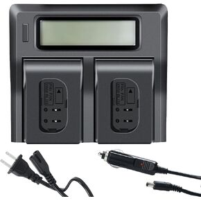DSTE Replacement for 1.5A Dual Battery Charger Compatible Panasonic DMW-BLJ31 DMW-BLJ31e Battery Compatible Panasonic Lumix S1 LUMIX S1R LUMIX S1H DMW-BGS1R Camera as DMW-BTC14 in Kuwait