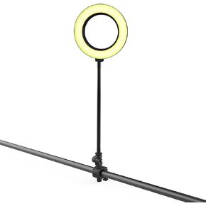 Clifod 6 inch Bendable Ring Light with Pole Mount, 11'' Flexible Hola Light Arm Extension, Small Light for Video Conference/Photography in Kuwait