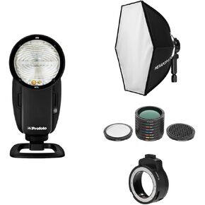 Profoto A10 On and Off Camera Flash for Canon Camera Bundle with Softbox, Adapter, Color Filter and Shapers Kit in Kuwait