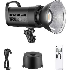 NEEWER CB150 150W LED Video Light, 5600K Daylight COB Continuous Output Lighting with Bowens Mount/2.4G Remote 13000lux/1m CRI/TLCI97+ for Video Recording Stuido Outdoor Photography Shooting in Saudi Arabia