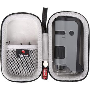 Hard Carrying Case for Carson MicroFlip 100x-250x LED and UV Lighted Pocket Microscope, Shockproof, Waterproof, Lightweight, Dustproof, Black, Grey in Kuwait