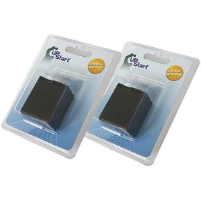 2 Pack - Replacement for Canon VIXIA HF10 Battery - Compatible with Canon BP-827 Digital Camcorder Battery (Decoded 3400mAh 7.4V Lithium-Ion) in Saudi Arabia