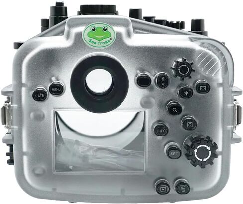 Seafrogs 40M/130FT Underwater Camera Housing Waterproof Case for Canon R5 with Flat Port (100mm), Compatible with EF 24-70mm F2.8 II/EF 24-105mm F4 and RF 15-35 f2.8 / RF 24-105mm f4L Lens in Saudi Arabia