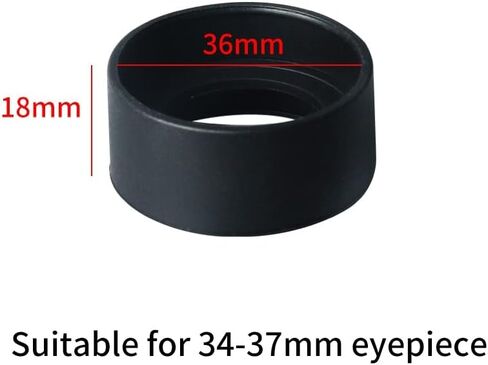 Microscope Accessories Kit 2 pcs/Set 34mm Diameter Rubber Eyepiece Eye Cups Eye Shields Protection for Stereo Microscope Binoculars Telescopes Eyepiece Microscope Slides in Saudi Arabia