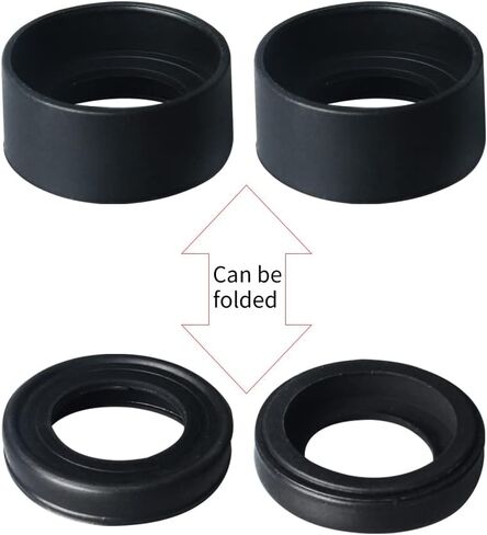 Microscope Accessories Kit 2 pcs/Set 34mm Diameter Rubber Eyepiece Eye Cups Eye Shields Protection for Stereo Microscope Binoculars Telescopes Eyepiece Microscope Slides in Saudi Arabia