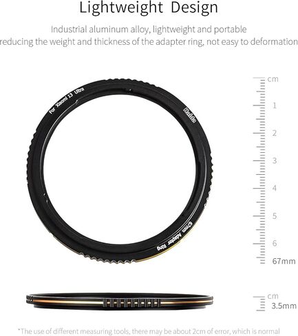 Haida Filter Adapter Ring for Cell Phone Xiaomi 13 Ultra 67MM in Saudi Arabia