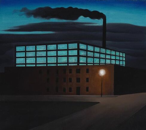 Hoboken Factory : 1932 : George Copeland Ault : Archival Quality Art Print in Saudi Arabia