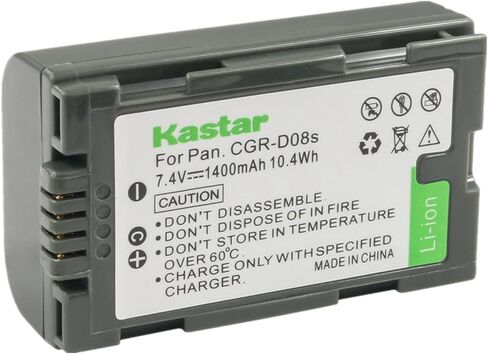 Kastar 1-Pack CGR-D08 Battery Replacement for Panasonic PV-DV900, PV-DV901, PV-DV910, PV-DV951, PV-DV952, PV-DV953, PV-GS2, PV-GS9, PV-GS11, PV-GS12, PV-GS13, PV-GS14, PV-GS15, PV-GS16 Camera in Saudi Arabia