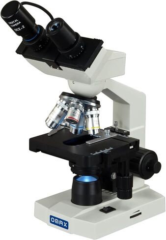 OMAX 40X-1000X Digital Lab LED Binocular Compound Microscope with Double Layer Mechanical Stage and USB Digital Camera in Saudi Arabia