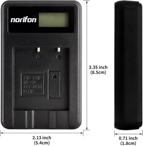 شاحن USB LCD SLB-0837 لكاميرا سامسونج ديجيماكس i5، ديجيماكس L50، ديجيماكس L60، ديجيماكس L80، i70، L700، L73، NV3، NV5، NV7، NV7 OPS والمزيد in Kuwait