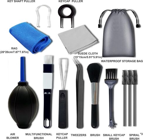 Shakven Keyboard Cleaner Kit,Keyboard Cleaning with Screen Cleaning Cloths | Laptop Cleaning Kit, Keyboard Cleaning with Screen Cleaning Cloths for Camera Mobile Phone PC Laptop in Saudi Arabia