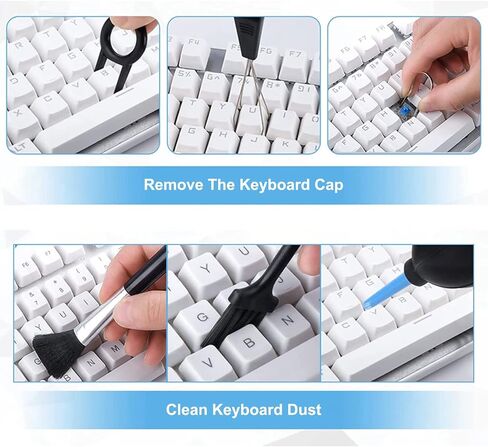 Shakven Keyboard Cleaner Kit,Keyboard Cleaning with Screen Cleaning Cloths | Laptop Cleaning Kit, Keyboard Cleaning with Screen Cleaning Cloths for Camera Mobile Phone PC Laptop in Saudi Arabia