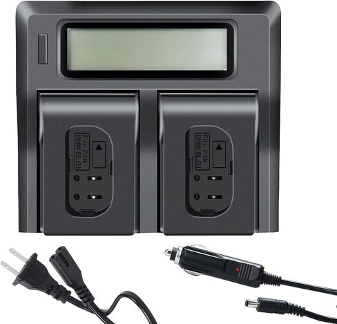 DSTE Replacement for 1.5A Dual Battery Charger Compatible Panasonic DMW-BLJ31 DMW-BLJ31e Battery Compatible Panasonic Lumix S1 LUMIX S1R LUMIX S1H DMW-BGS1R Camera as DMW-BTC14 in Saudi Arabia