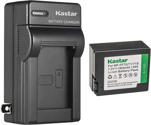 Kastar NP-FF70 AC استبدال شاحن بطارية الجدار لسوني DCR-IP220 DCR-IP220E DCR-IP220K، DCR-IP45 DCR-IP45E، DCR-IP5 DCR-IP55 DCR-IP55E DCR-IP5E، DCR-IP7 DCR-IP7BT DCR-IP7E in Kuwait