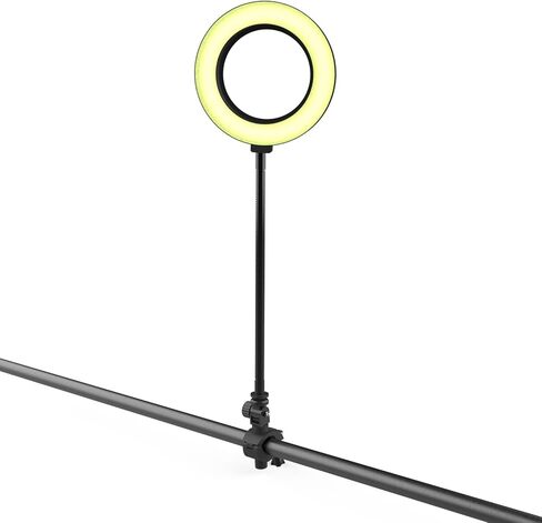 Clifod 6 inch Bendable Ring Light with Pole Mount, 11'' Flexible Hola Light Arm Extension, Small Light for Video Conference/Photography in Kuwait
