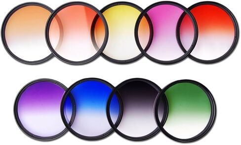 سيركيت سيتي CC-125 فلاش عالمي تلقائي مع ضوء فيديو LED لكاميرات نيكون DSLR مع Opteka 52 مم 9 قطع HD مجموعة مرشحات ألوان متدرجة متعددة الطبقات وملحقات فاخرة (17 قطعة) in Kuwait