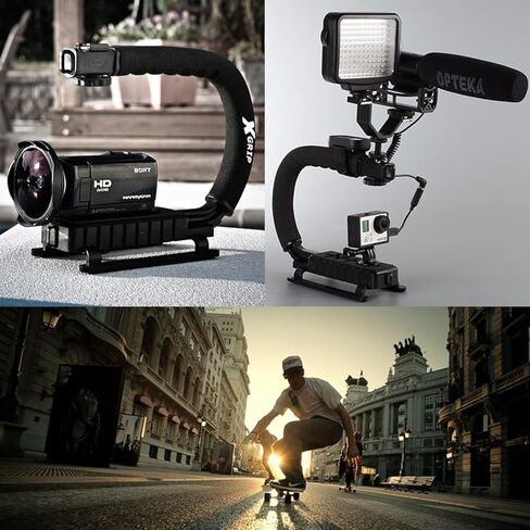 سيركيت سيتي CC-125 فلاش عالمي تلقائي مع ضوء فيديو LED لكاميرات نيكون DSLR مع Opteka 52 مم 9 قطع HD مجموعة مرشحات ألوان متدرجة متعددة الطبقات وملحقات فاخرة (17 قطعة) in Kuwait