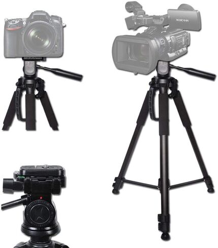 سيركيت سيتي CC-125 فلاش عالمي تلقائي مع ضوء فيديو LED لكاميرات نيكون DSLR مع Opteka 52 مم 9 قطع HD مجموعة مرشحات ألوان متدرجة متعددة الطبقات وملحقات فاخرة (17 قطعة) in Kuwait