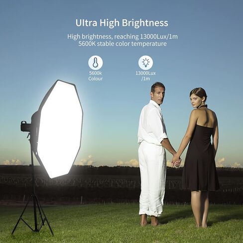 NEEWER CB150 150W LED Video Light، 5600K ضوء النهار COB إضاءة الإخراج المستمر مع Bowens Mount/2.4G Remote 13000lux/1m CRI/TLCI97+ لتسجيل الفيديو Stuido التصوير الفوتوغرافي في الهواء الطلق in Saudi Arabia