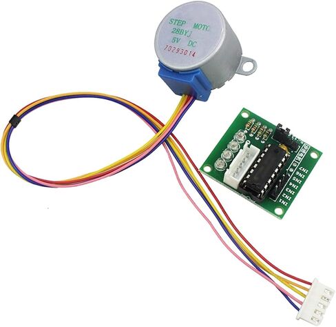 DELFIT Hobby Torque DC 5V Gear Stepper Motor, Smart Electronics 28BYJ48 Reduction Step Motor, 4 Phase Step Motor Engine Science in Kuwait