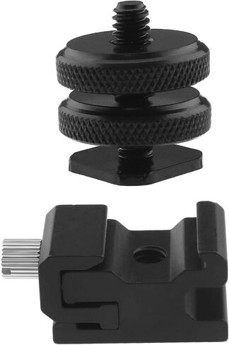 8PCS 1/4 Inch Hot Shoe Mount and Hot Shoe Flash Stand Adapter Set for DSLR Camera Rig Camera Hot Shoe Mount Adapter Flash Speedlight Shoe Mounts for Tripod in Saudi Arabia