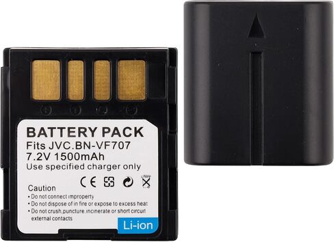 E-YIIVIIL Replacement Battery Compatible with JVC BN-VF707 BN-VF707U BN-VF707UE BN-VF707US in Kuwait