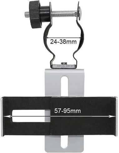 Lab Microscope Accessories Microscope Universal Mobile Phone Adapter 24-38mm Phone Clip Bracket for Microscope Telescopes Binoculars Monocular Photography Mount in Kuwait