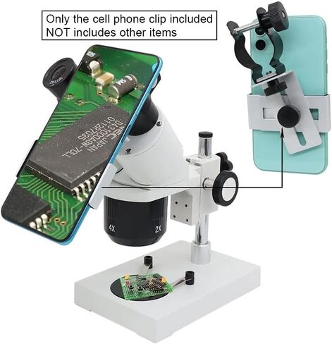 Lab Microscope Accessories Microscope Universal Mobile Phone Adapter 24-38mm Phone Clip Bracket for Microscope Telescopes Binoculars Monocular Photography Mount in Kuwait