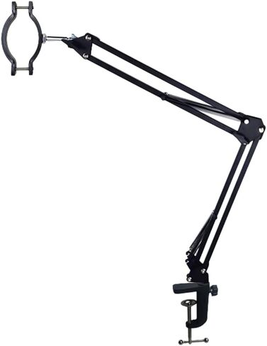 Microscope Articulated Arm Stand Gooseneck Light Set, Dual Gooseneck Spot Light C Mount Lens Holder 26mm-52mm Adjustable Clamp, HDMI USB Camera Lens Electronic Soldering Repairing Stand (Spotlight) in Saudi Arabia