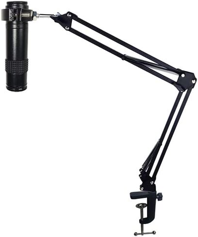 Microscope Articulated Arm Stand Gooseneck Light Set, Dual Gooseneck Spot Light C Mount Lens Holder 26mm-52mm Adjustable Clamp, HDMI USB Camera Lens Electronic Soldering Repairing Stand (Spotlight) in Saudi Arabia